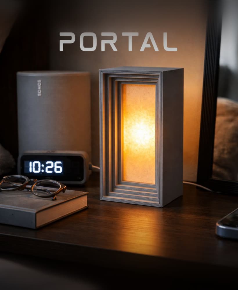 Portal Lamp - Modern and Futuristic Blended Table Lamp 3d model