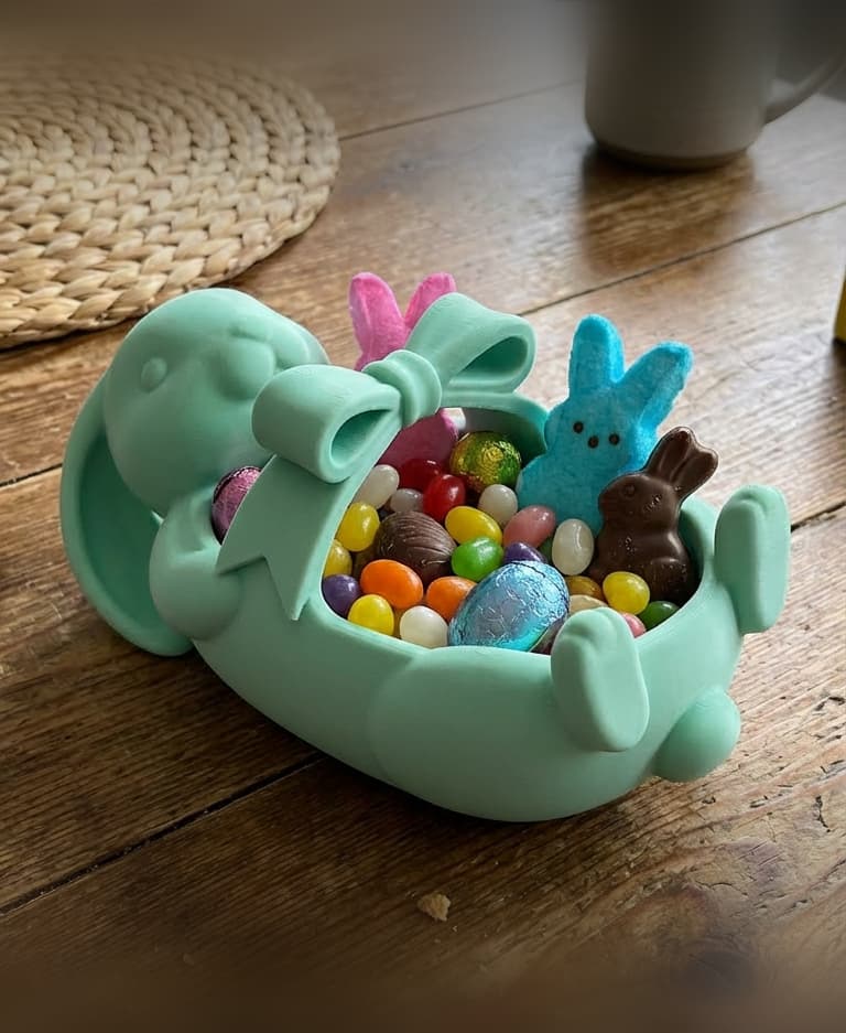 Bow-Tie Bunny Catchall & Candy Bowl 3d model
