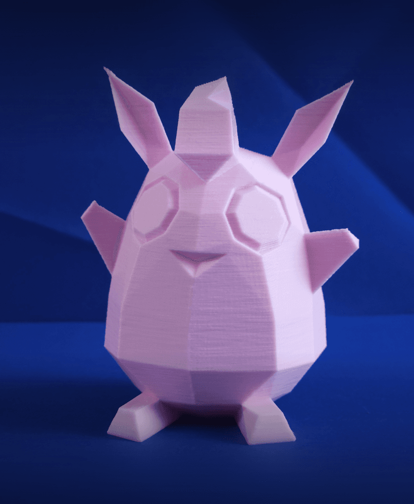 Wigglytuff Low Poly Pokemon 3d model