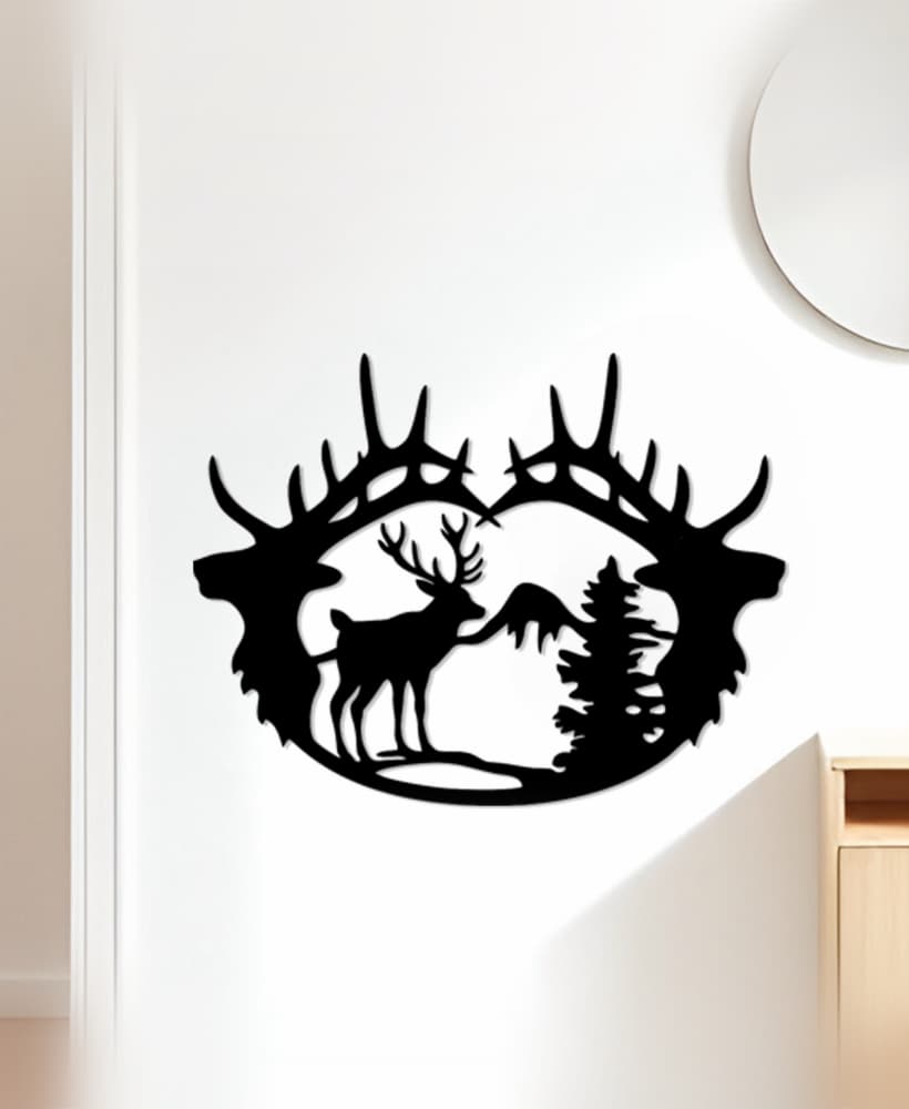 Deer Wall Art, Wall Decor, Home Decor 3d model