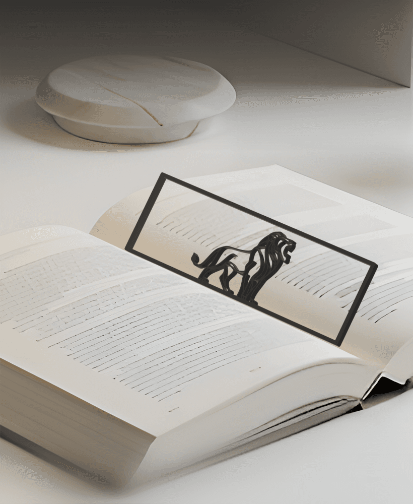 Lion Bookmark, Creative Bookmark, Gift Idea 3d model