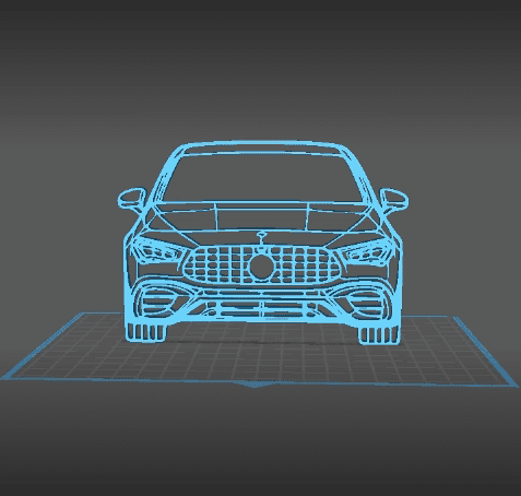 Mercedes - CLA 2023 Wall Art 3d model