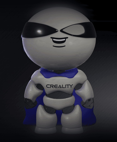 FREE Cuva The Robot, Cuva Creality Mascot / Pet 3d model