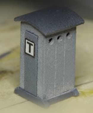 HO Scale - Cabina di Telefonica 3d model