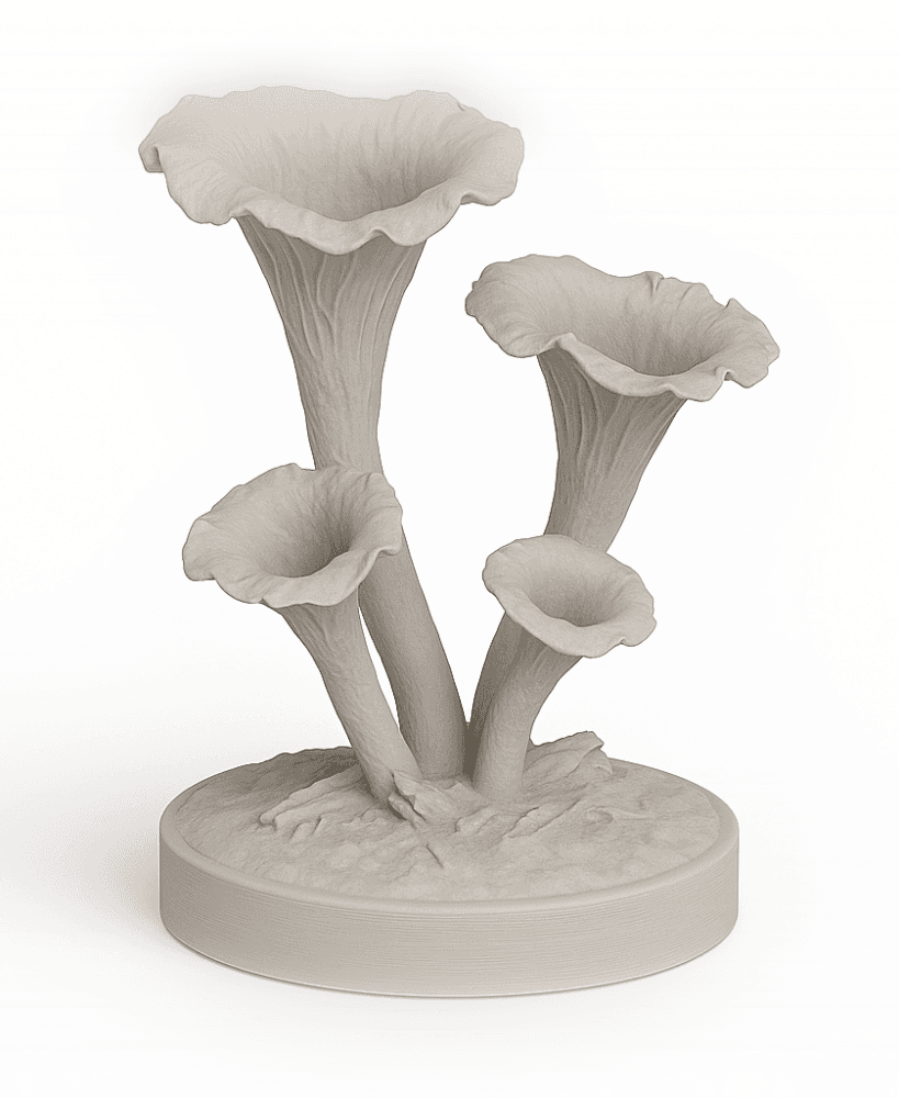 Craterellus cornucopioides 3d model