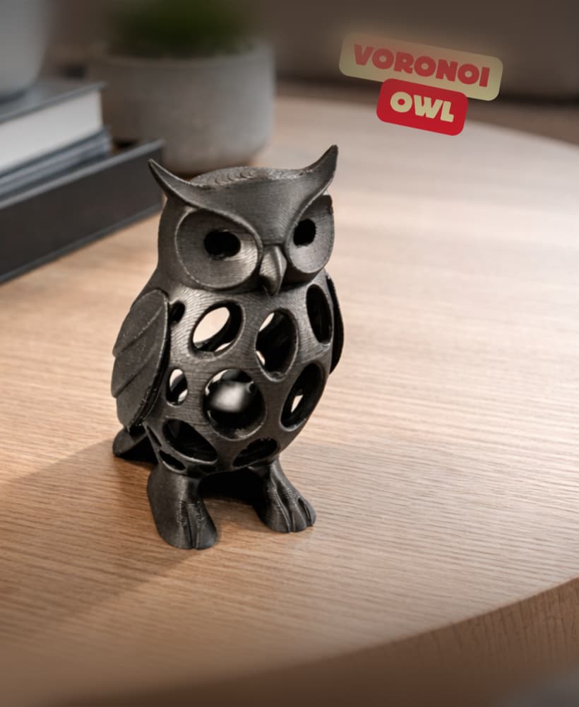VORONOI OWL SCULPTURE / HOMEDECOR / MODERN DECOR / GOTHIC DECOR 3d model