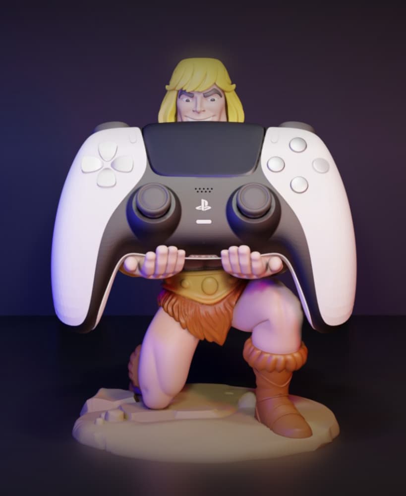 He-Man Controller Holder 3d model