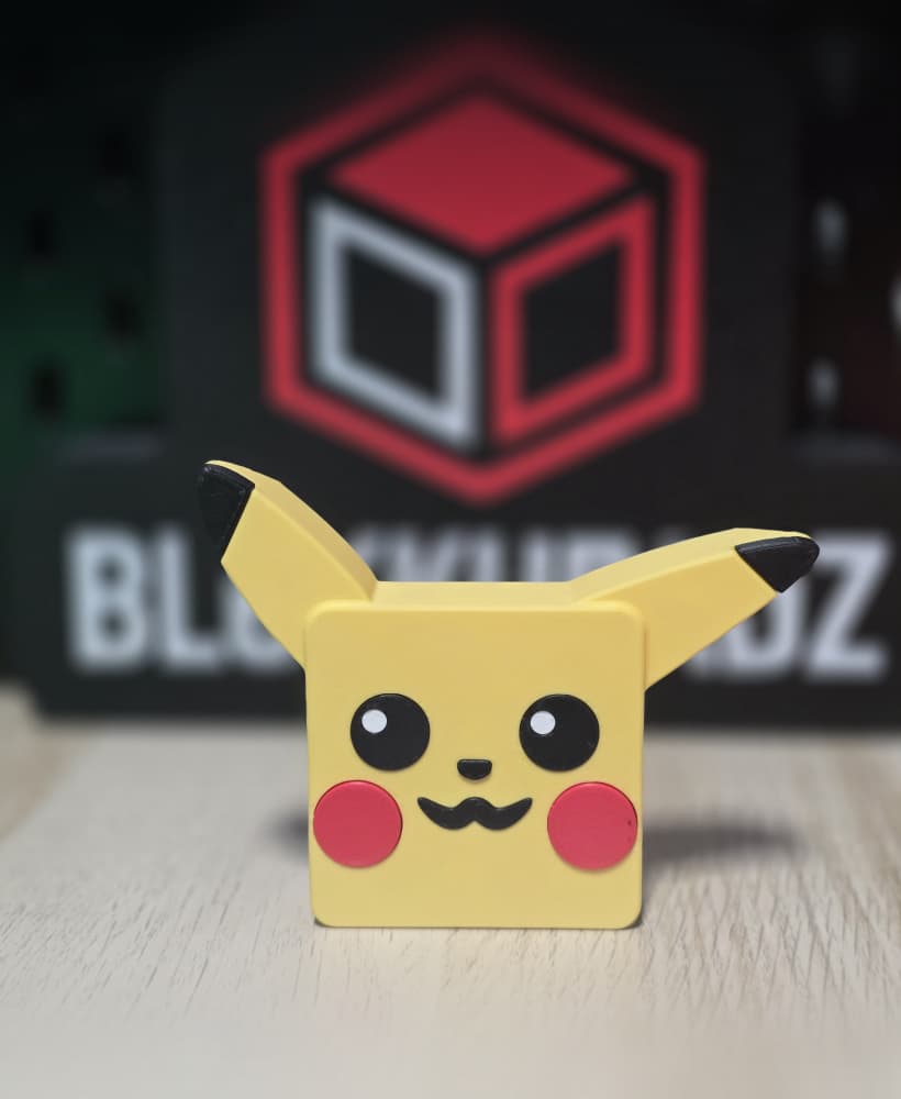 Blokkheadz Pikachu - Magnet, Ornament and Regular Collectible 3d model
