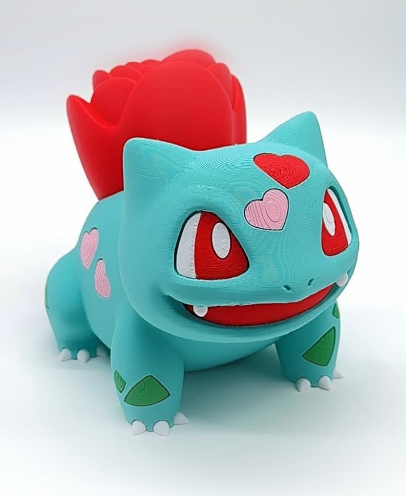 POKEMON BULBASAUR - FLOWER - BY COLORS 3d model