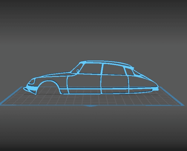 Citroën - DS Wall Art 3d model