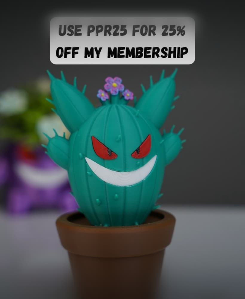 Gengar Cactus 3d model