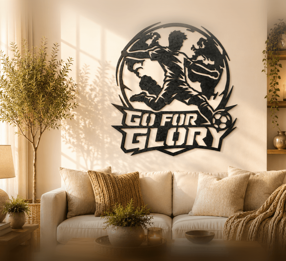Go For Glory Soccer Wall Art Decor.3mf 3d model