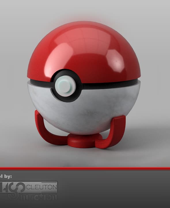 Sphere stand with 3 prongs - Ball Holder 3d model