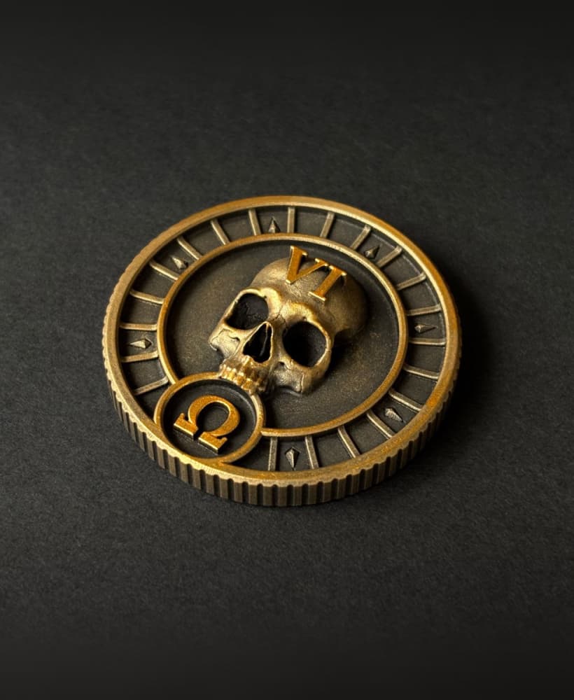 Skull token (40mm) 3d model