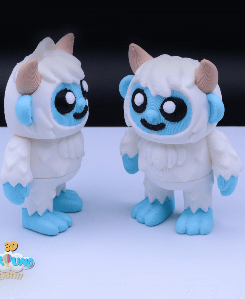 Cute Winter Yeti 3d model
