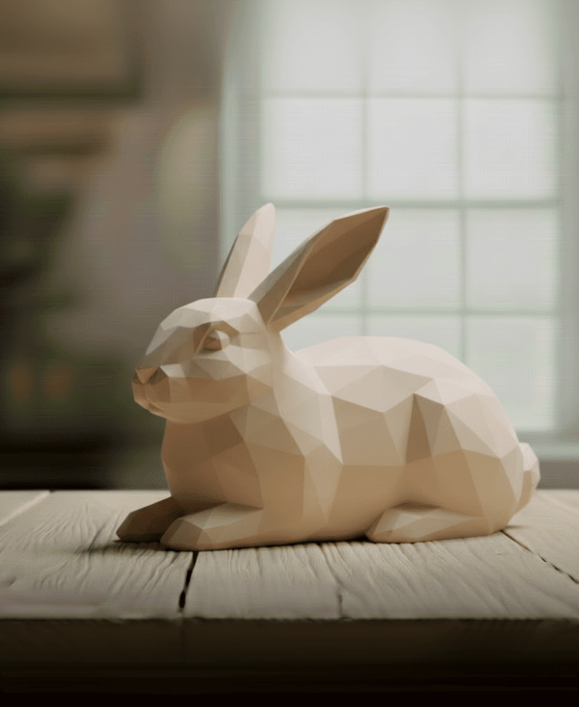 rabbit lowpoly 3d model