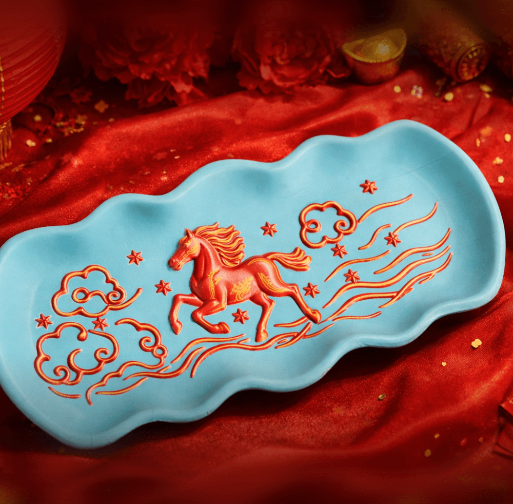 Celestial Horse Tray - Lunar New Year Inspired Decorative Catchall 3d model