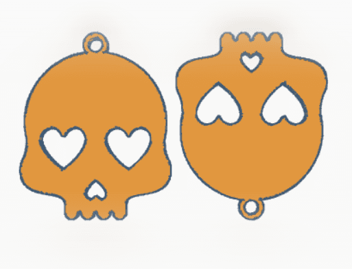 Valentine Skull 2.stl 3d model