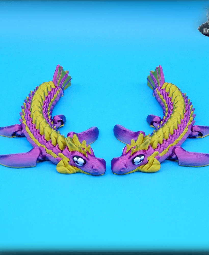 Baby Sea Dragon - articulated - print in place - no supports 3d model