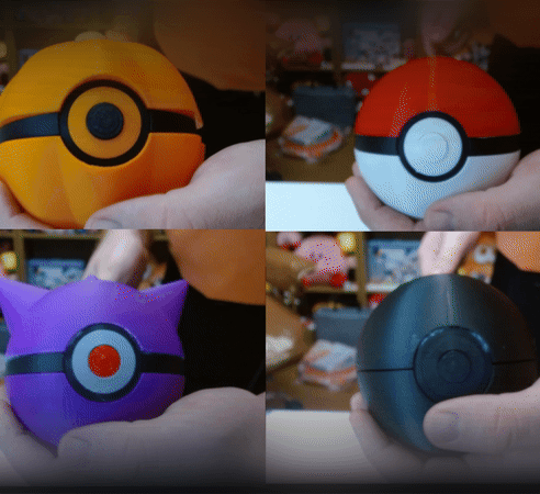 Editable Poke Ball Base 3d model
