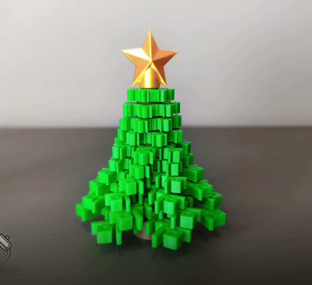 Spinner Snowflake Christmas Tree 3d model