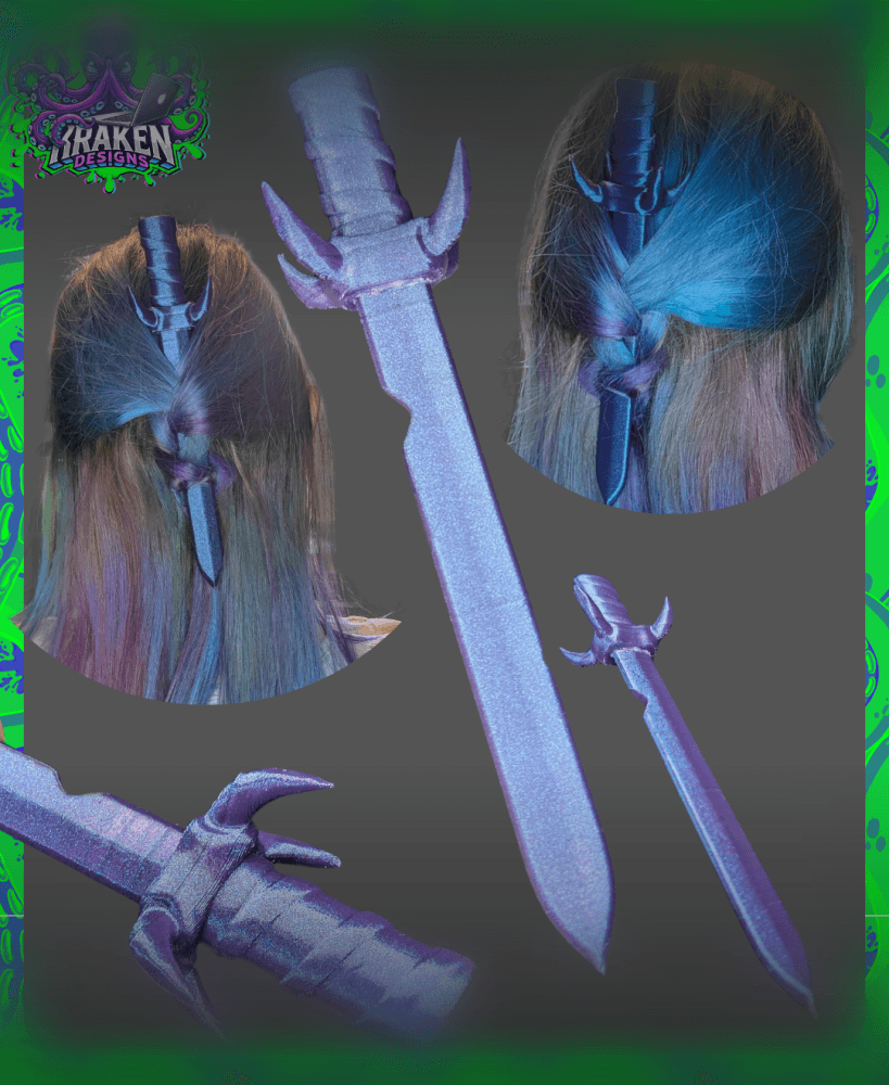 Sword Hair Pin 3d model