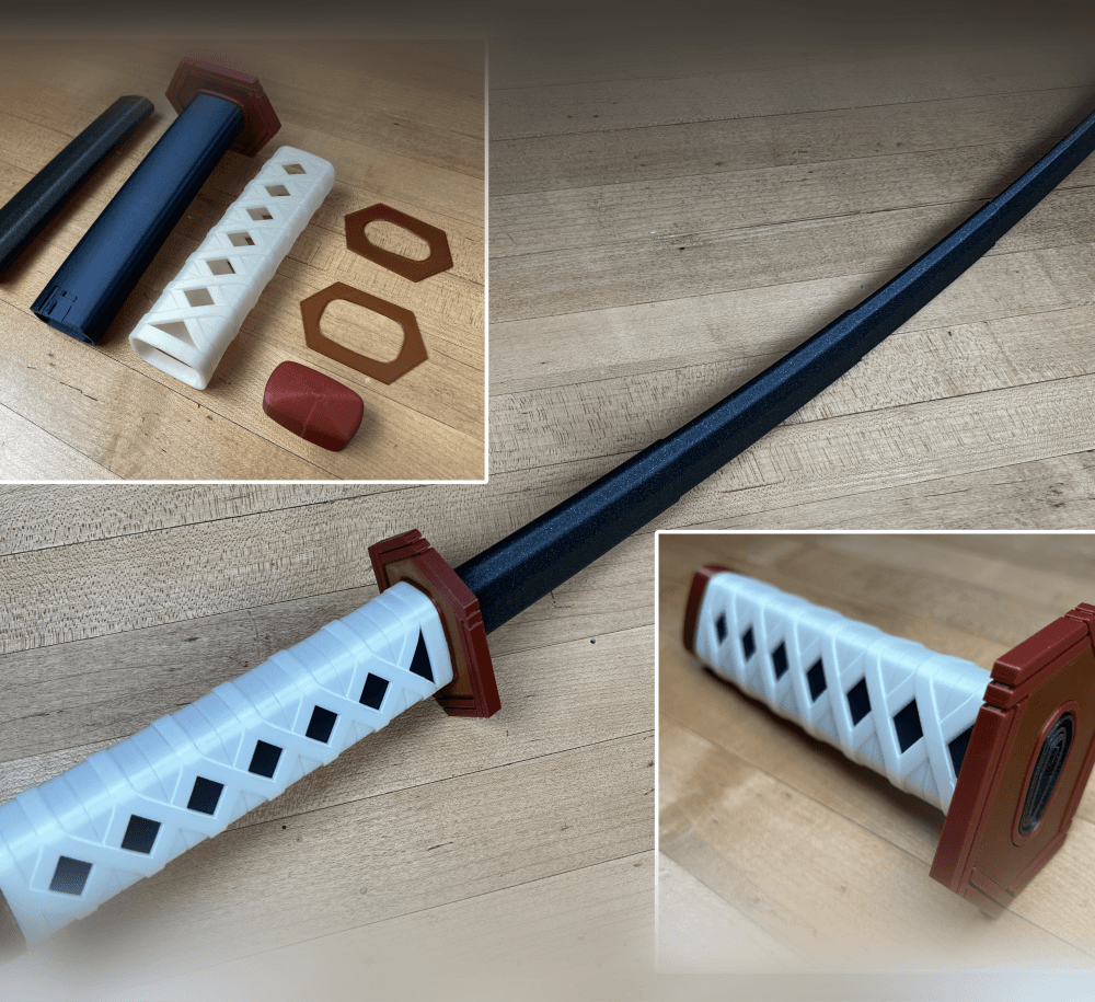Giyu's Collapsing Katana 3d model