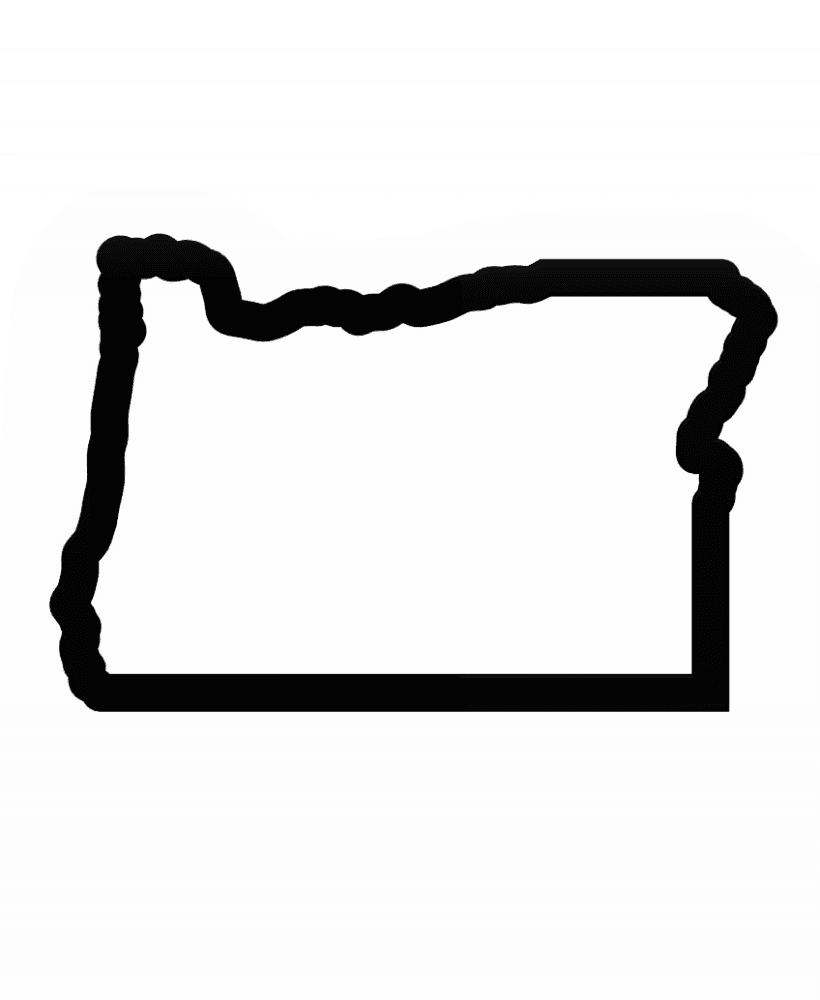 Oregon Cookie Cutter STL File - 4 inches 3d model