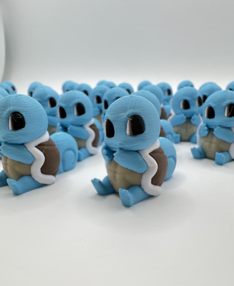Squirtle (Nosupport, 3mf included) 3d model