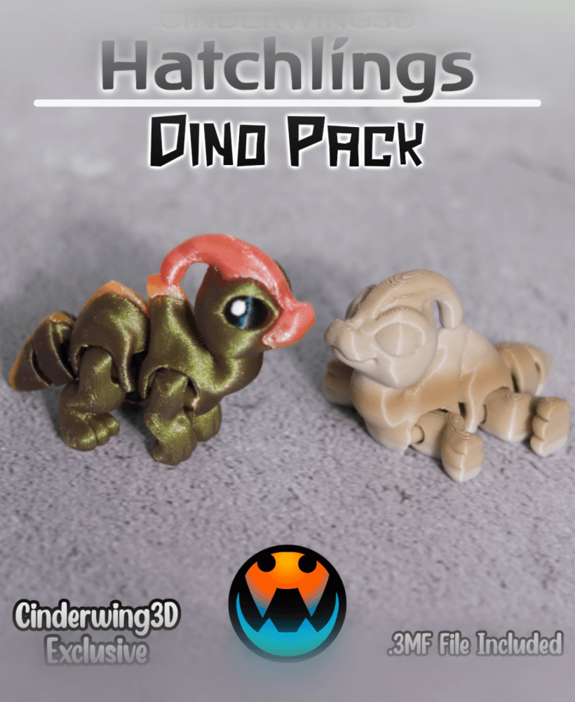 Ducky Dino - Hatchling 3d model