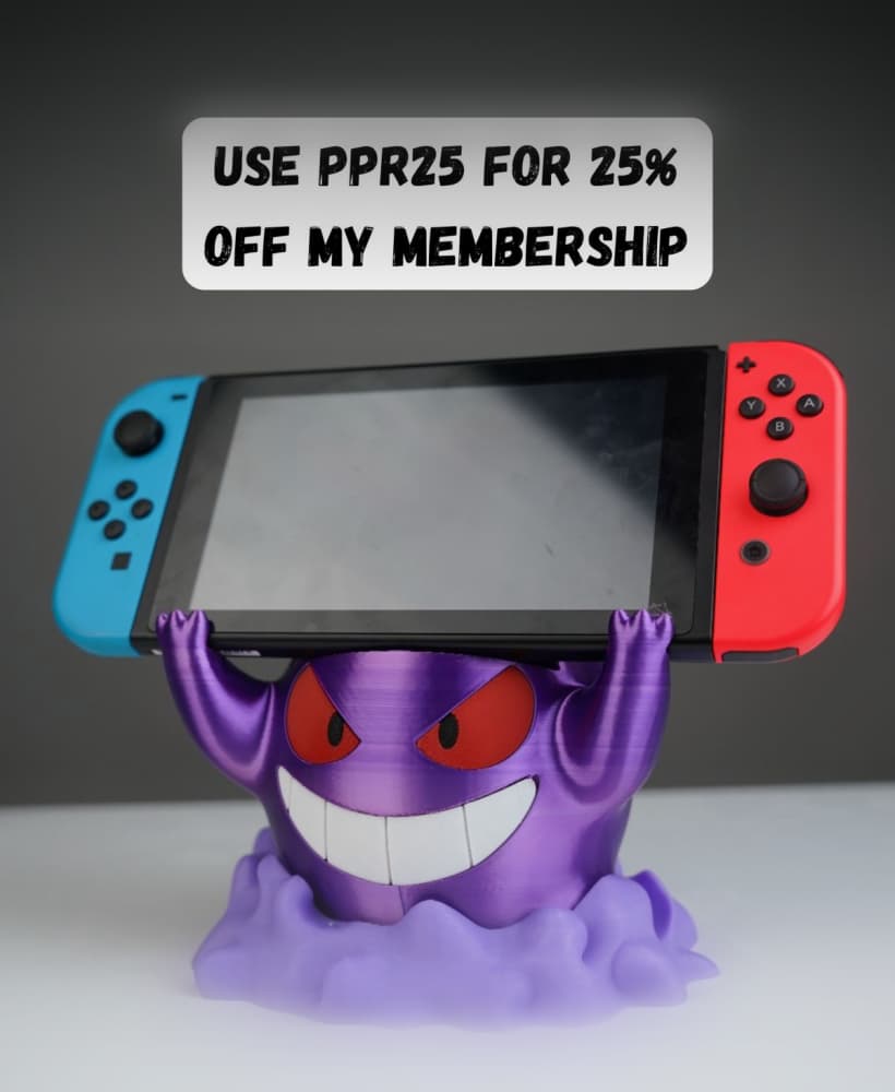 Gengar Nintendo Switch Holder 3d model