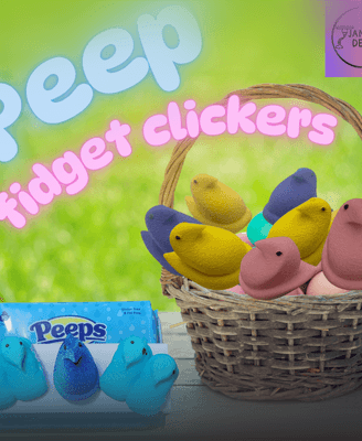Peep Clicky Chicky Fidget and Keychain 3d model