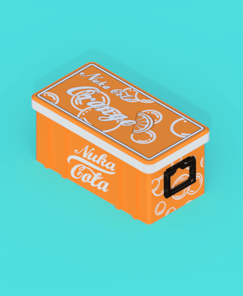 Fallout Nuka Cola Orange Cooler Stash Box 3d model