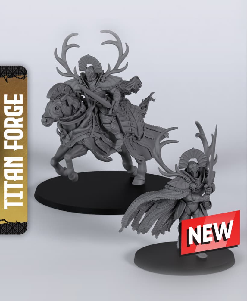 Grand Praetor Naturalus - With Free Dragon Warhammer - 5e DnD Inspired for RPG and Wargamers 3d model