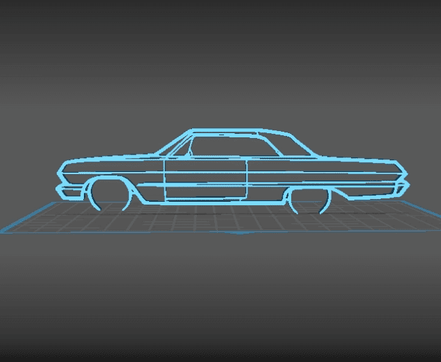 Chevrolet - Impala Wall Art 3d model