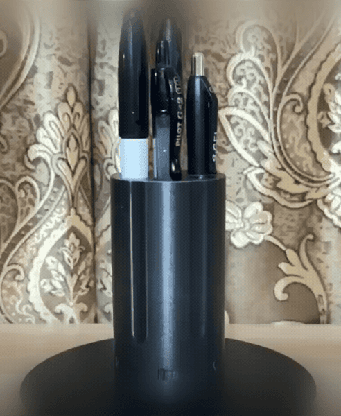 Revolver Cylinder Pen Holder STL File | Unique 3D Printable | FREE 3d model