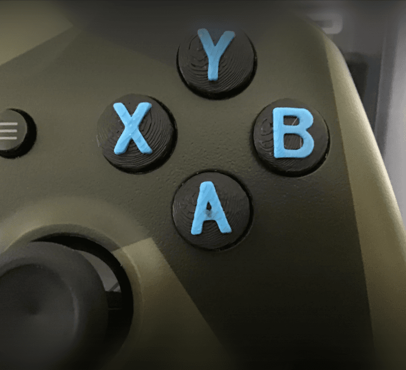 Replacement Xbox Buttons for Xbox Controller 3d model
