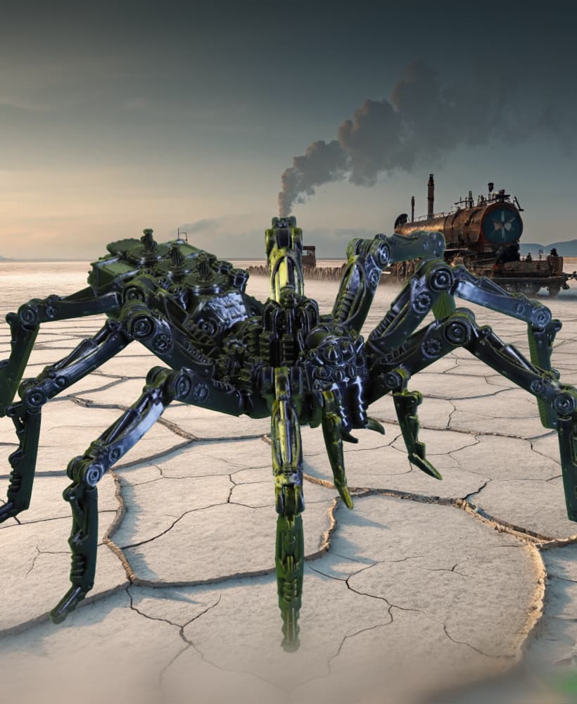 Steampunk Spider 3d model