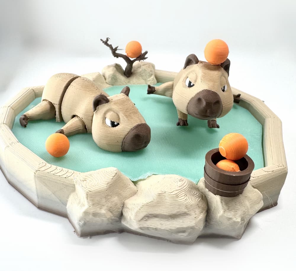 Capybara Flexi and Spa 3d model