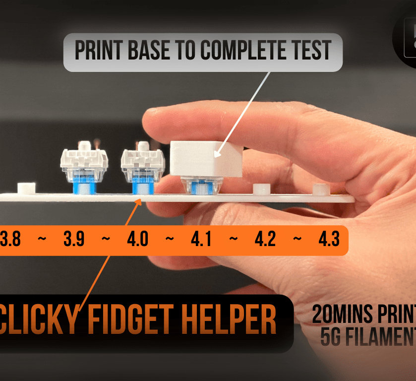 Clicky Fidget Helper - Snap Fit - 0.6 Nozzle.stl 3d model