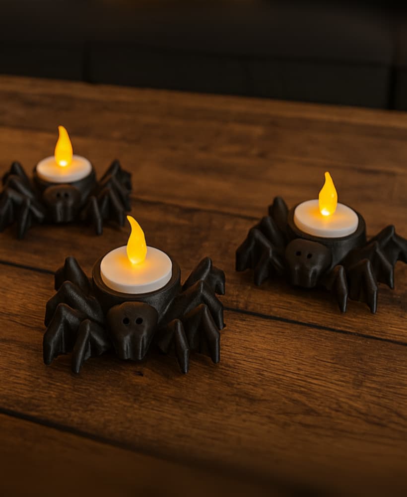 SPIDER TEALIGHTS FOR HALLOWEEN 3d model