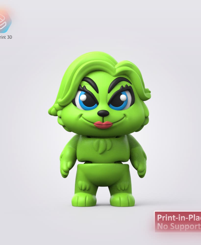 Flexi Female Grinch 3d model