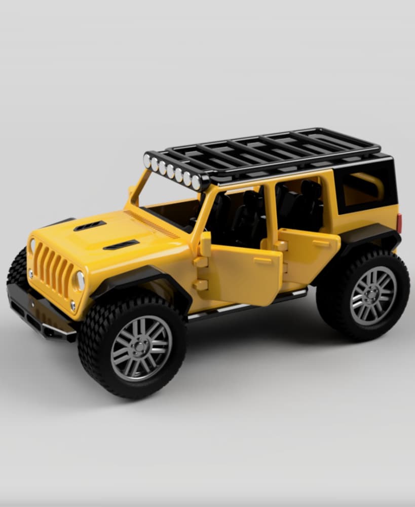 4-door 4x4 vehicle 3d model