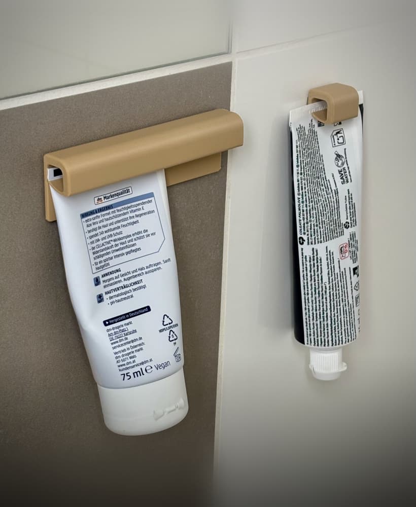 Tube Clip Holder | Toothpaste & Cream Organizer | Bathroom 3d model