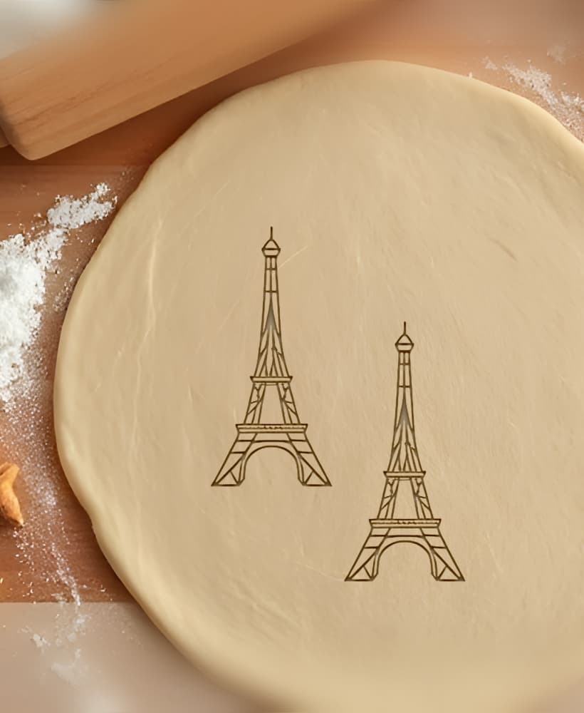 Eiffel Tower Cookie Cutter, Biscuit Cutter 3d model