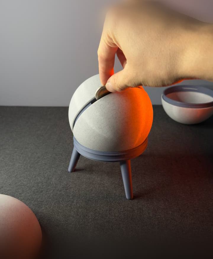 SLOT BALL | MODERN DESIGN PIGGY BANK 3d model