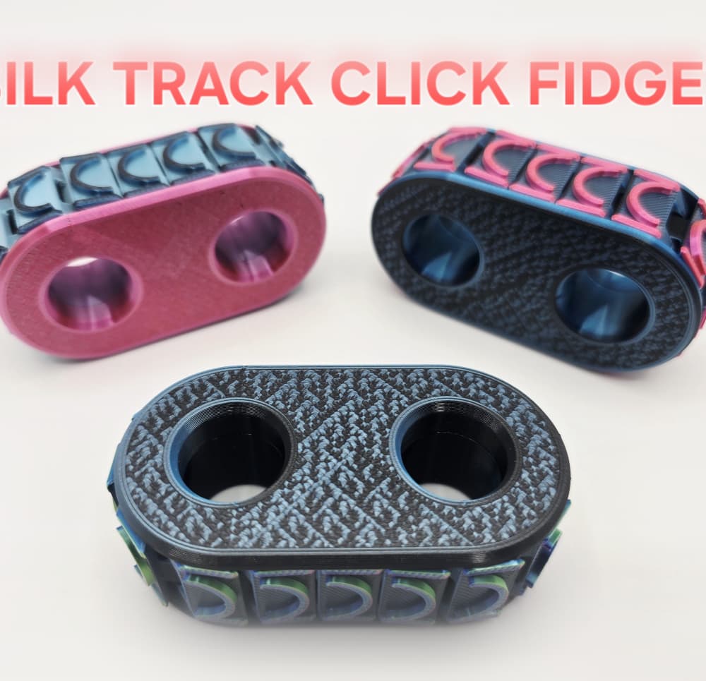 Silk Track Clicker Fidget 3d model