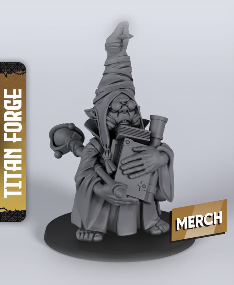 Halfling Scholar - With Free Dragon Warhammer - 5e DnD Inspired for RPG and Wargamers 3d model