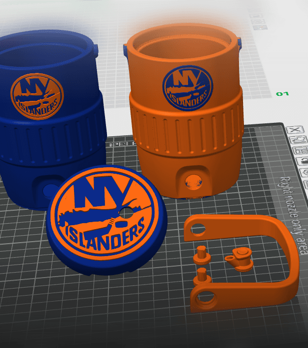 NY Islanders coller coozie.3mf 3d model