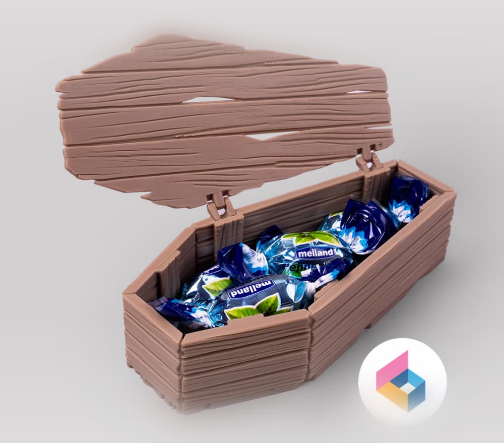 Old Wooden Coffin 3d model